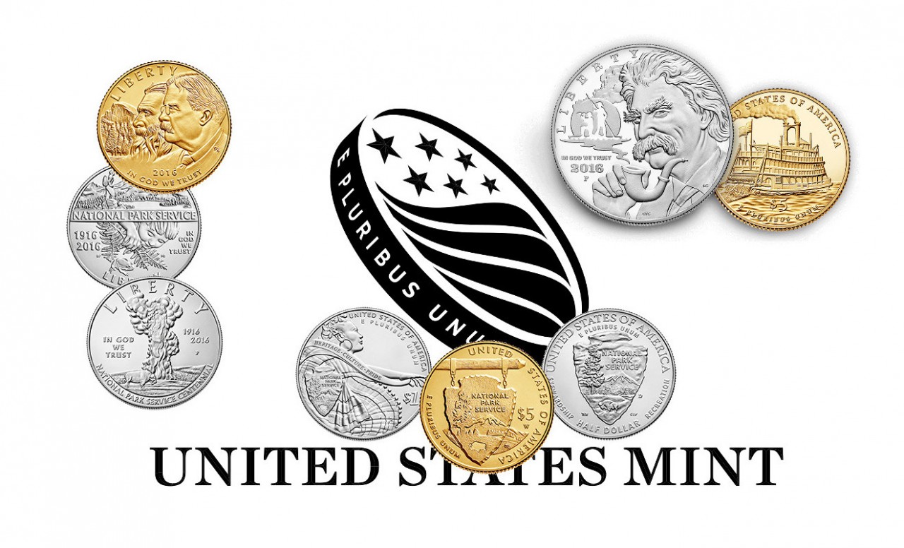 New 2016 U.S. Commemorative Coins Honor Iconic Wordsmith & Park Service ...