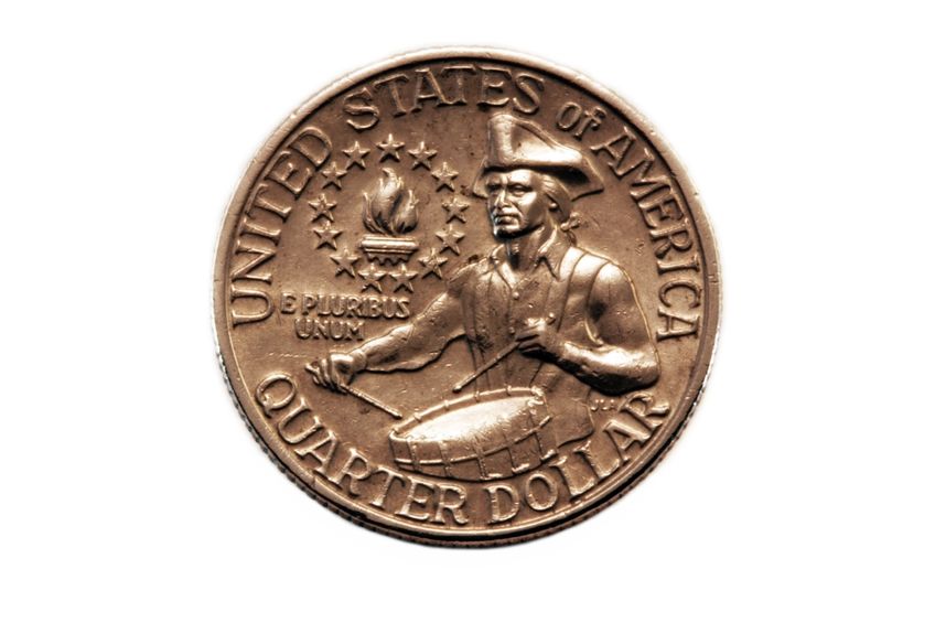 ✯ ✯ 1976 Bicentennial Washington Quarters 5-Coin Lot 