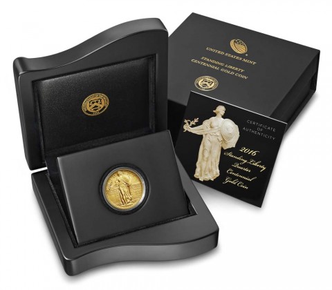 2016 Standing Liberty Quarter Gold Centennial Commemorative Coin Excites Coin Collectors