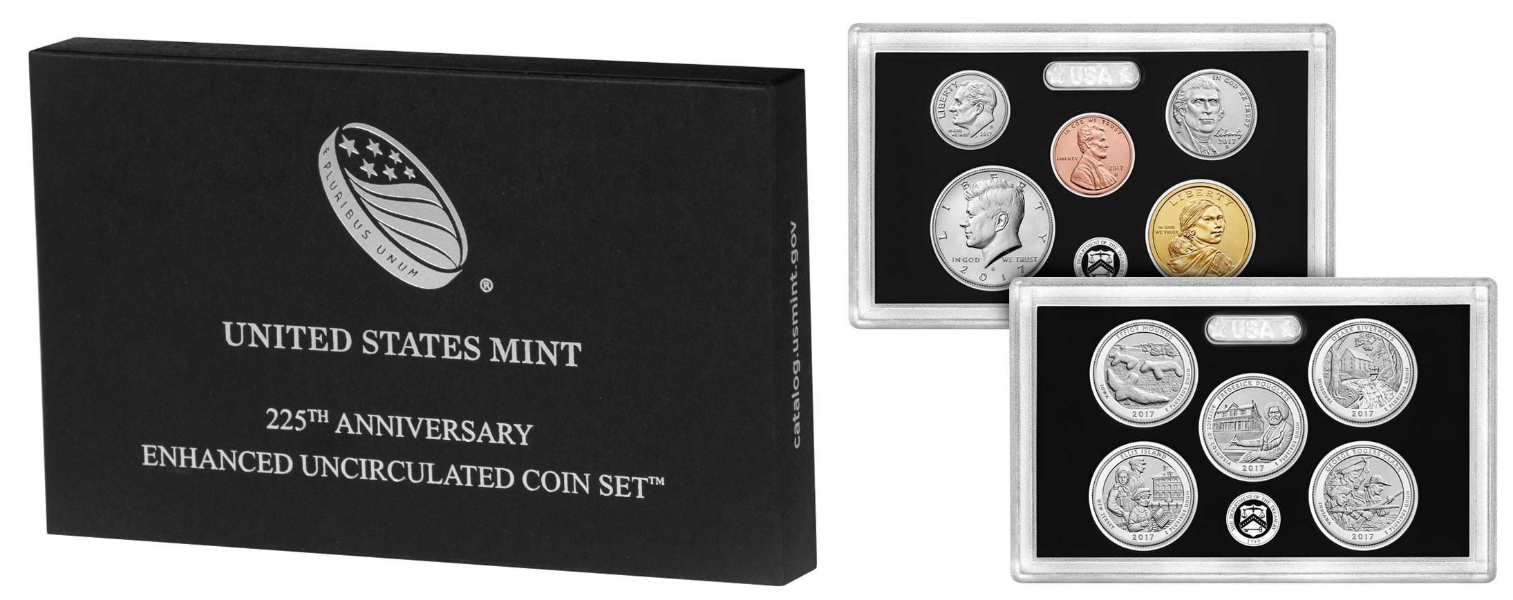 2017 S 225th Anniversary Enhanced Uncirculated Coin Set Uncirculated 