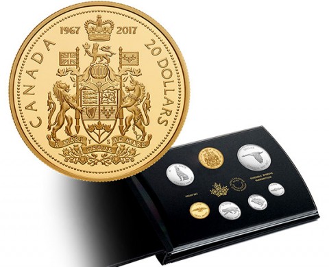 canada-revives-classic-designs-in-new-150th-anniversary-proof-coin-set
