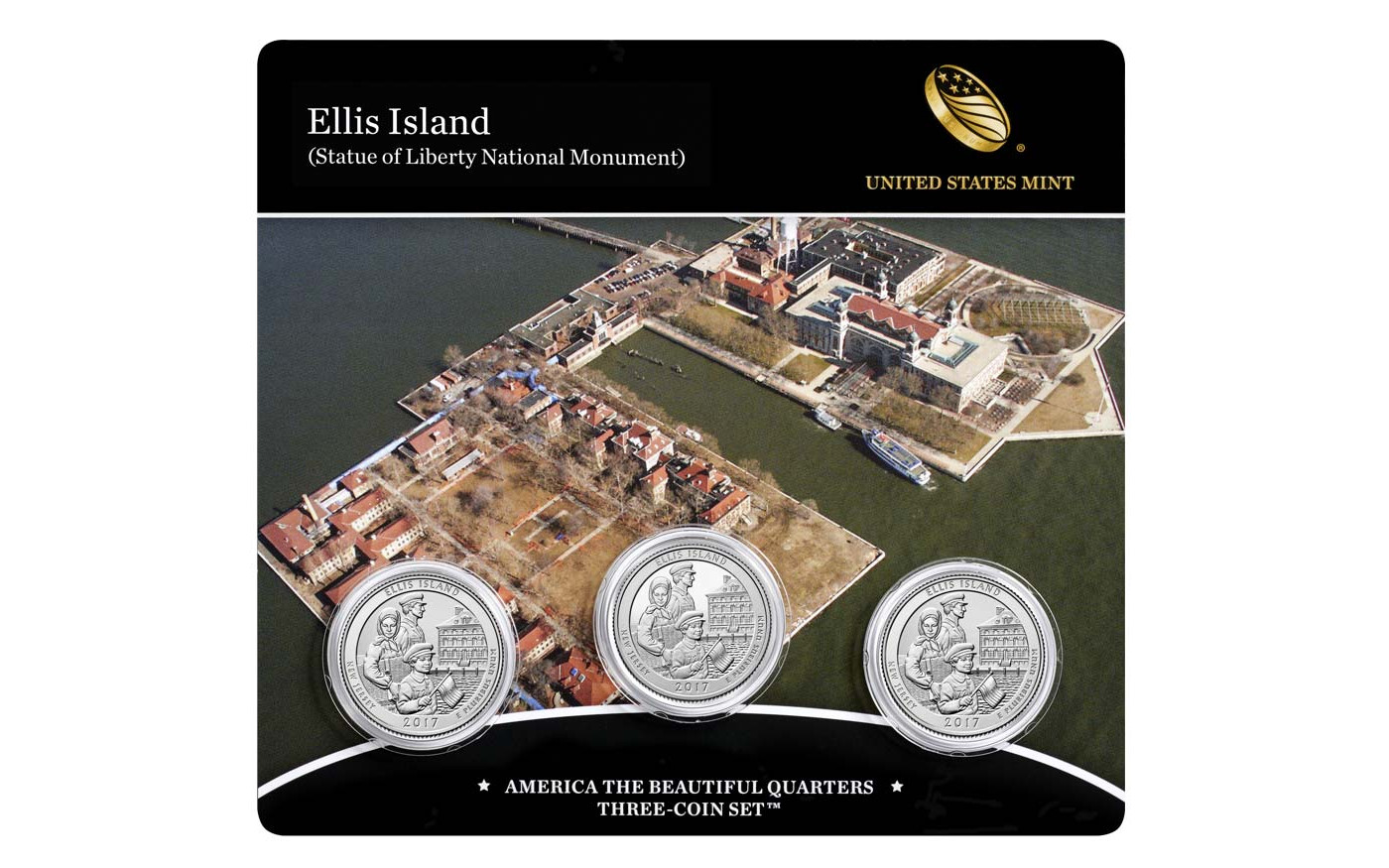 2017 P&D Ellis Island National Park Quarter Dollar Set
