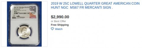 Collectors Seeking Rare & Valuable 2019-W Quarters From Circulation