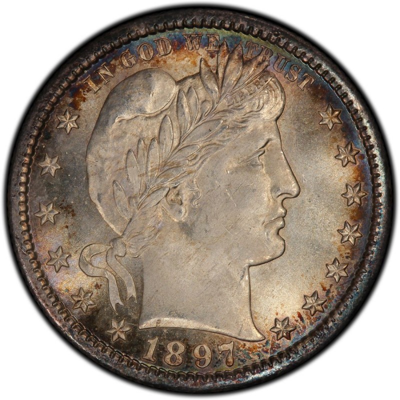 1897 Barber Quarter Values and Prices - Past Sales | CoinValues.com