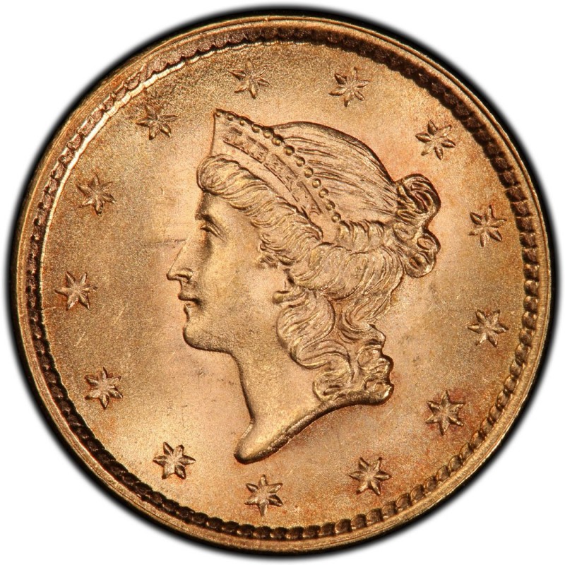 1852 Liberty Head Gold 1 Coin Values and Prices Past Sales