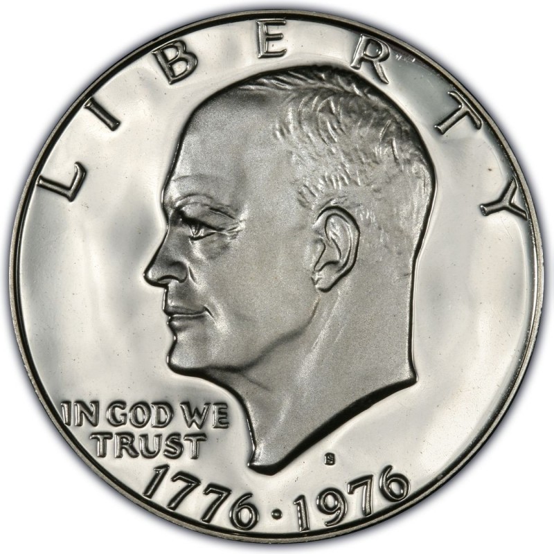 eisenhower dollar coin 1972 how much silver