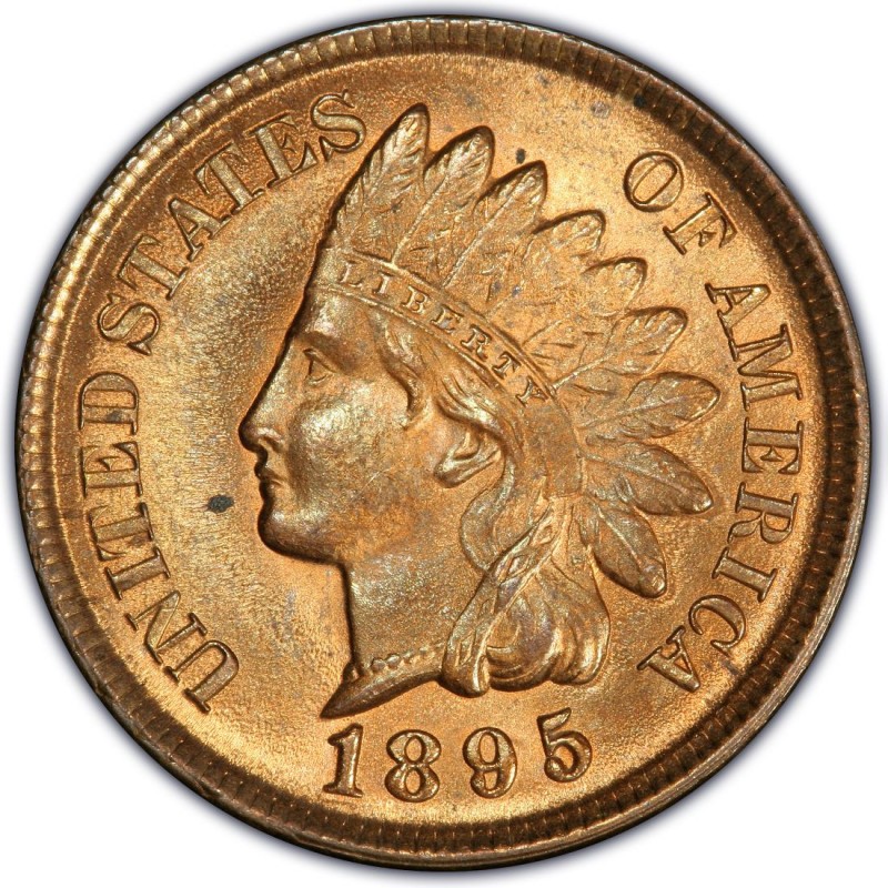 1895 Indian Head Pennies Values and Prices Past Sales