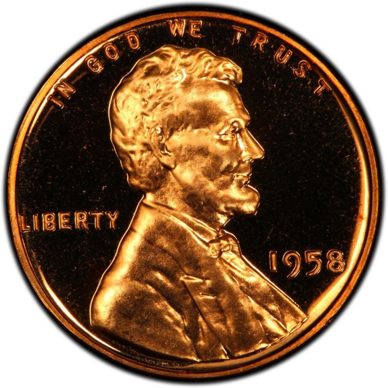 1958 Philadelphia mint lincoln cent wheat penny uncirculated 