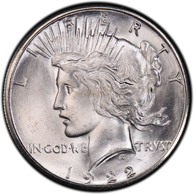 1922 Peace Dollar Values And Prices Past Sales CoinValues