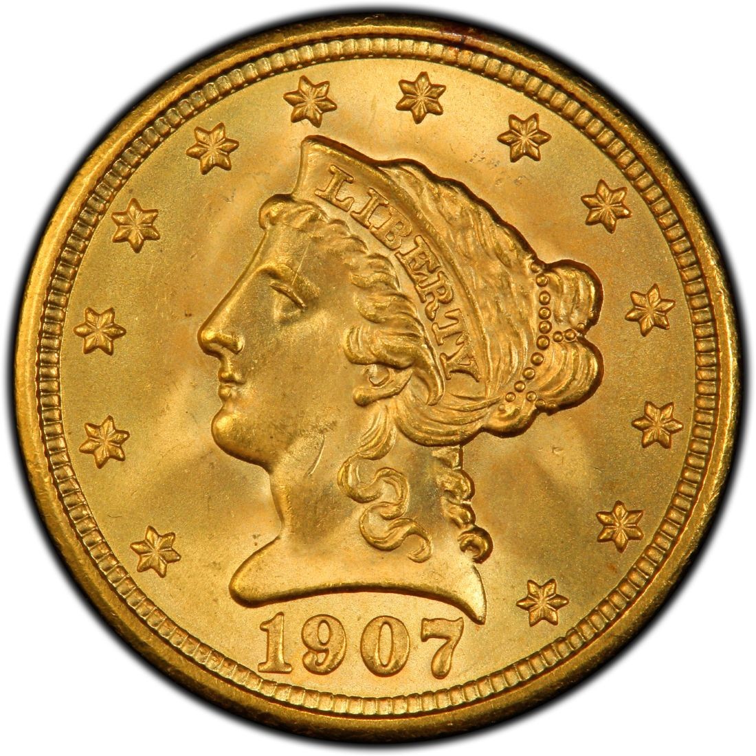 1907 gold 5 dollar coin
