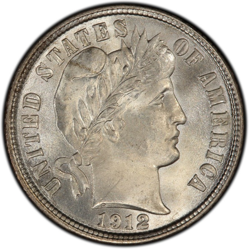 1912 Barber Dime Values and Prices - Past Sales ...