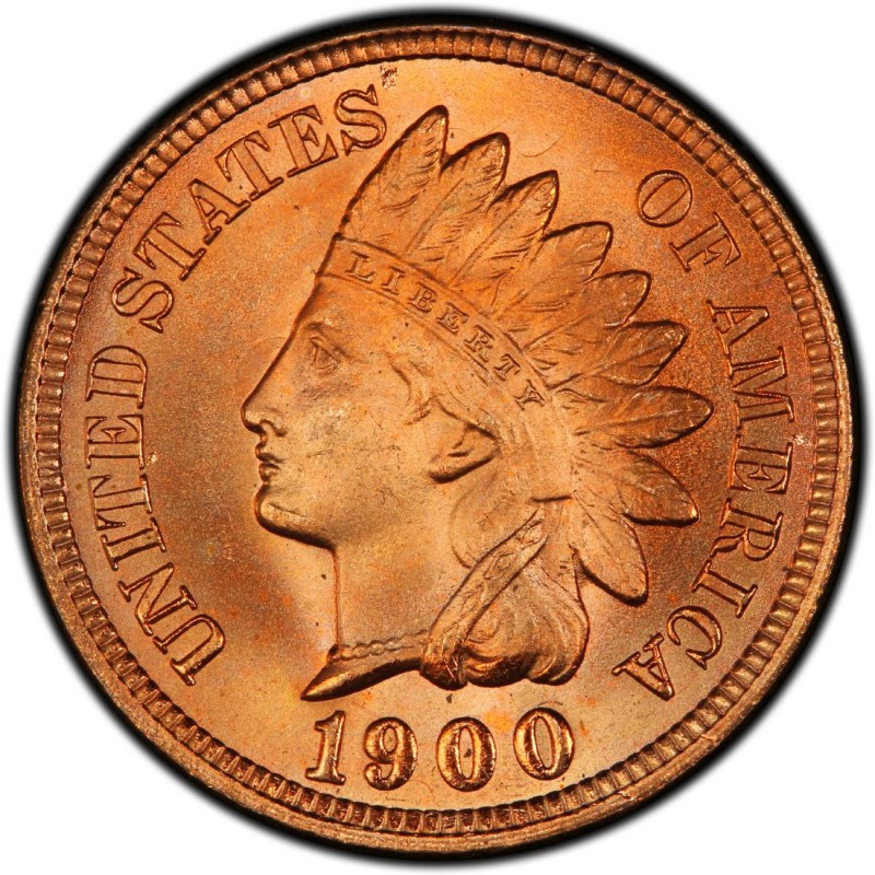 1900 Indian Head Pennies Values and Prices Past Sales