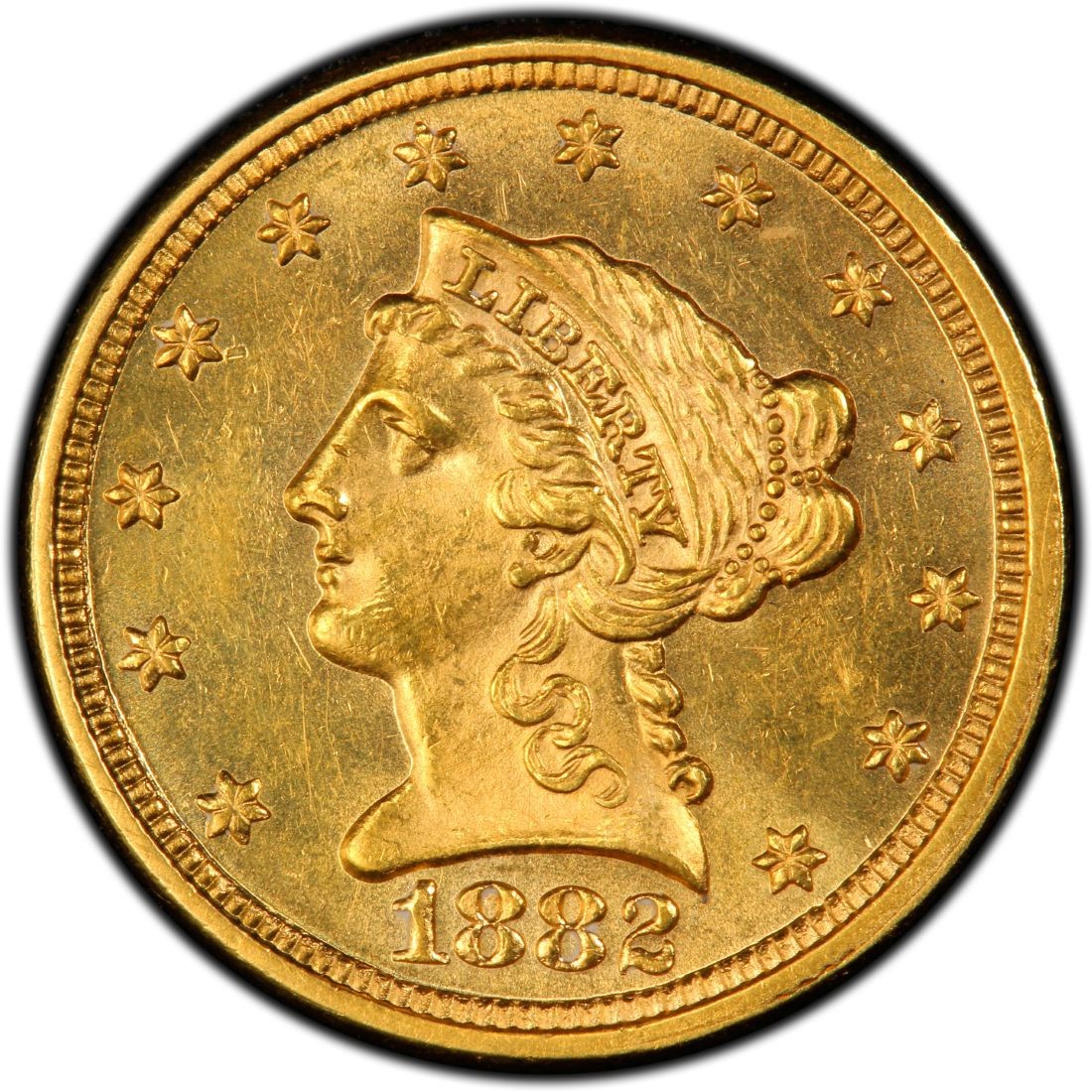 1882 Liberty Head 2.50 Gold Quarter Eagle Coin Values and Prices