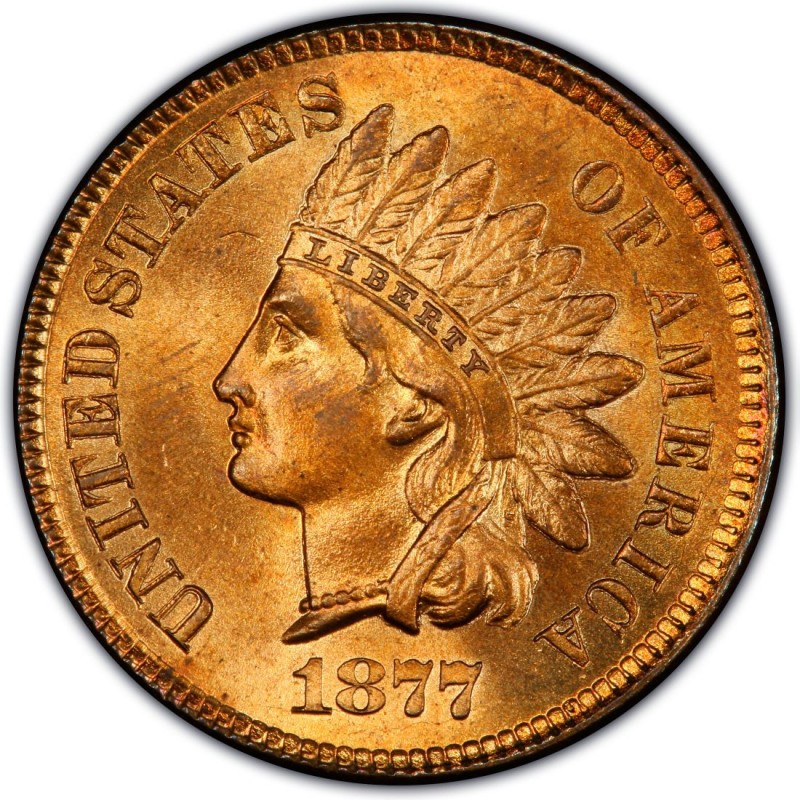 1877 Indian Head Pennies Values and Prices - Past Sales ...