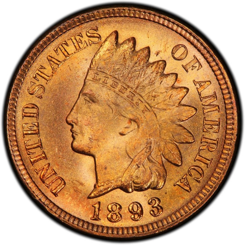 1893 Indian Head Pennies Values and Prices - Past Sales | CoinValues.com
