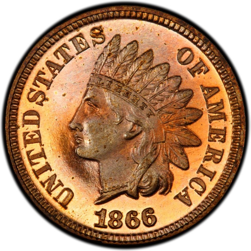 1866 Indian Head Pennies Values and Prices - Past Sales | CoinValues.com