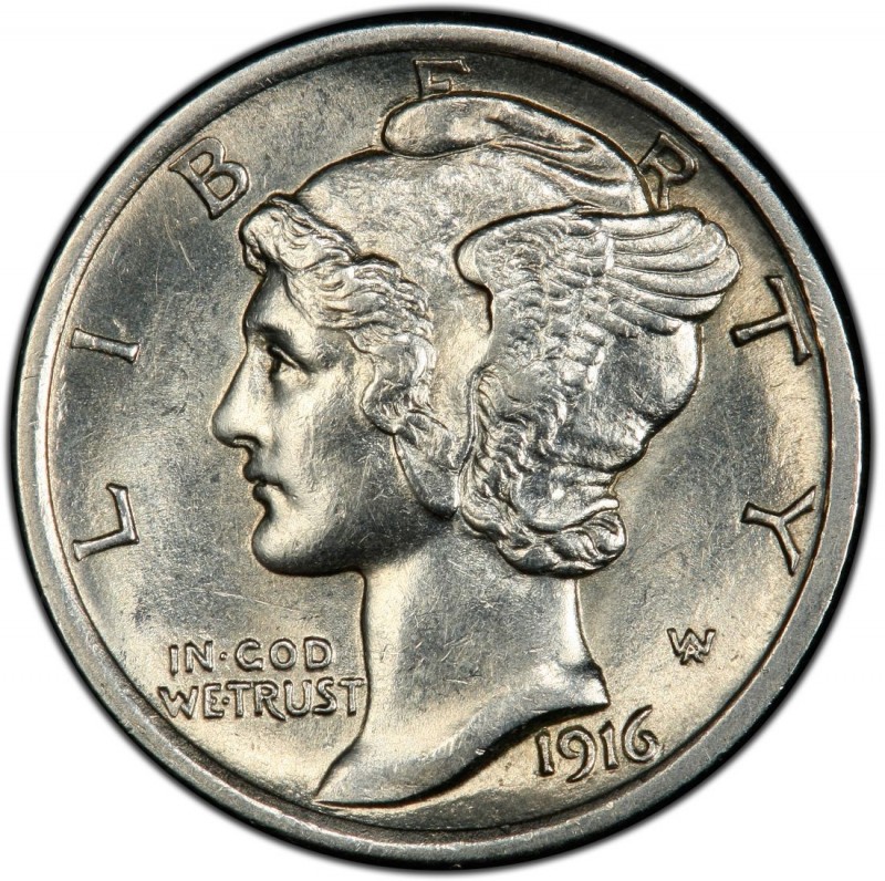 1916 D Mercury Dime