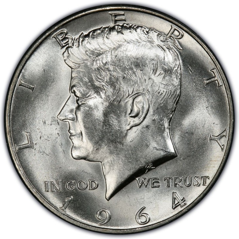 1964 Kennedy Half Dollar Accented Hair Value Chart