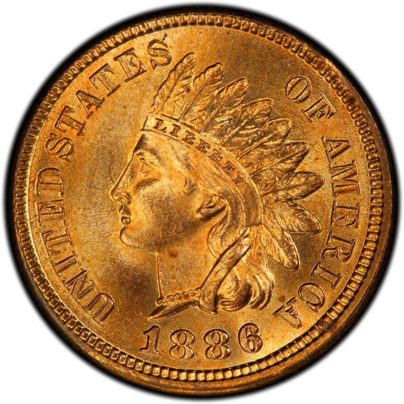 1886 Indian Head Pennies Values and Prices Past Sales