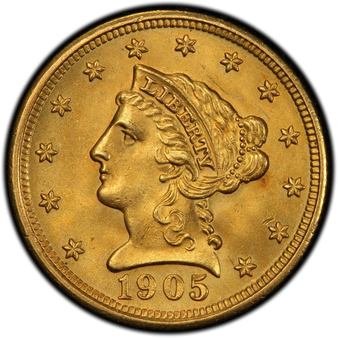 1905 Liberty Head $2.50 Gold Quarter Eagle Coin Values and Prices