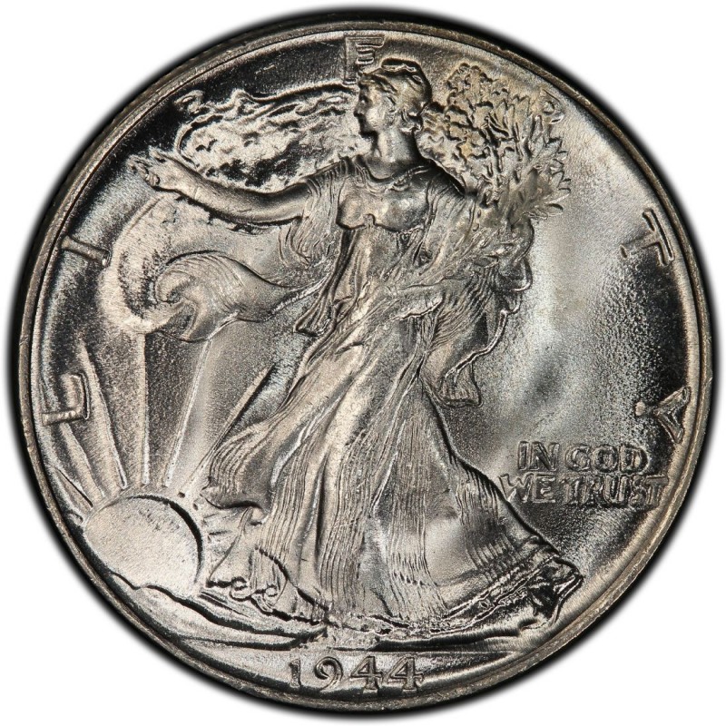 Download 1944 Walking Liberty Half Dollar Values and Prices - Past Sales | CoinValues.com