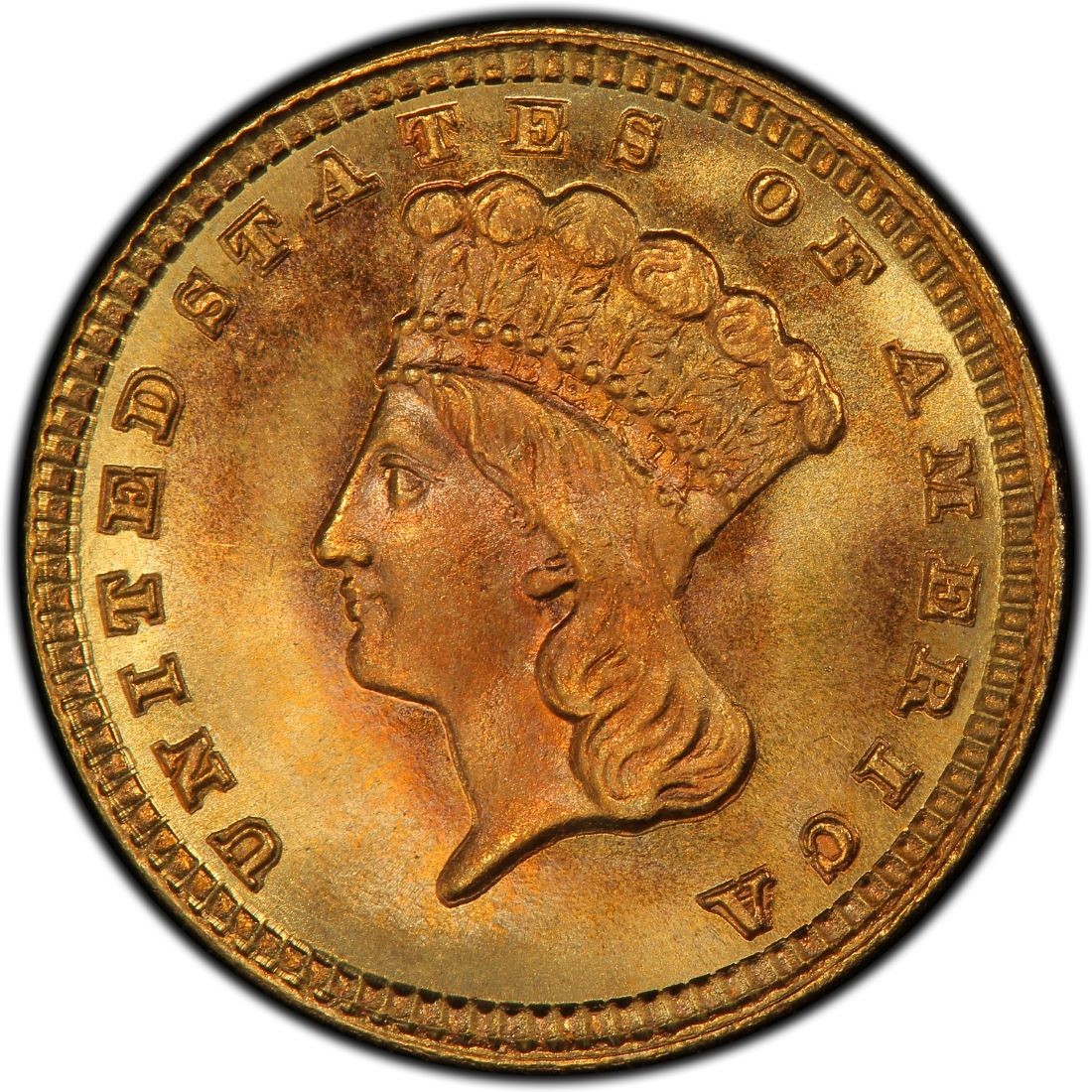1881 Large Head Indian Princess Gold Dollar Values and Prices - Past Sales | CoinValues.com