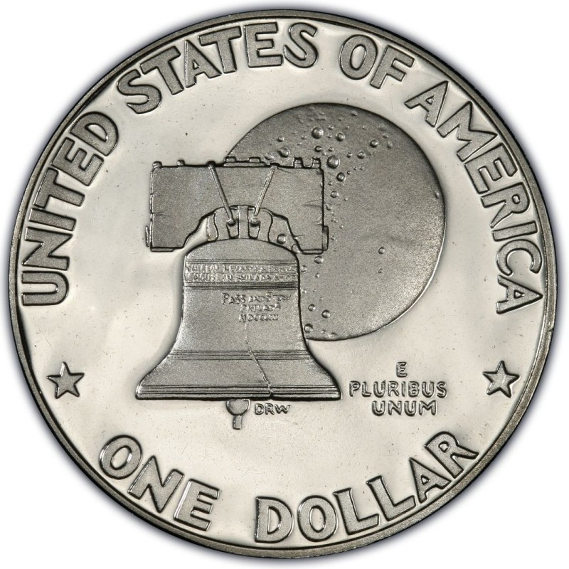 Download 1976 S SILVER Eisenhower Dollar PROOF Ike $1 Bicentennial One Dollar Ike Coin Coins: US com ...