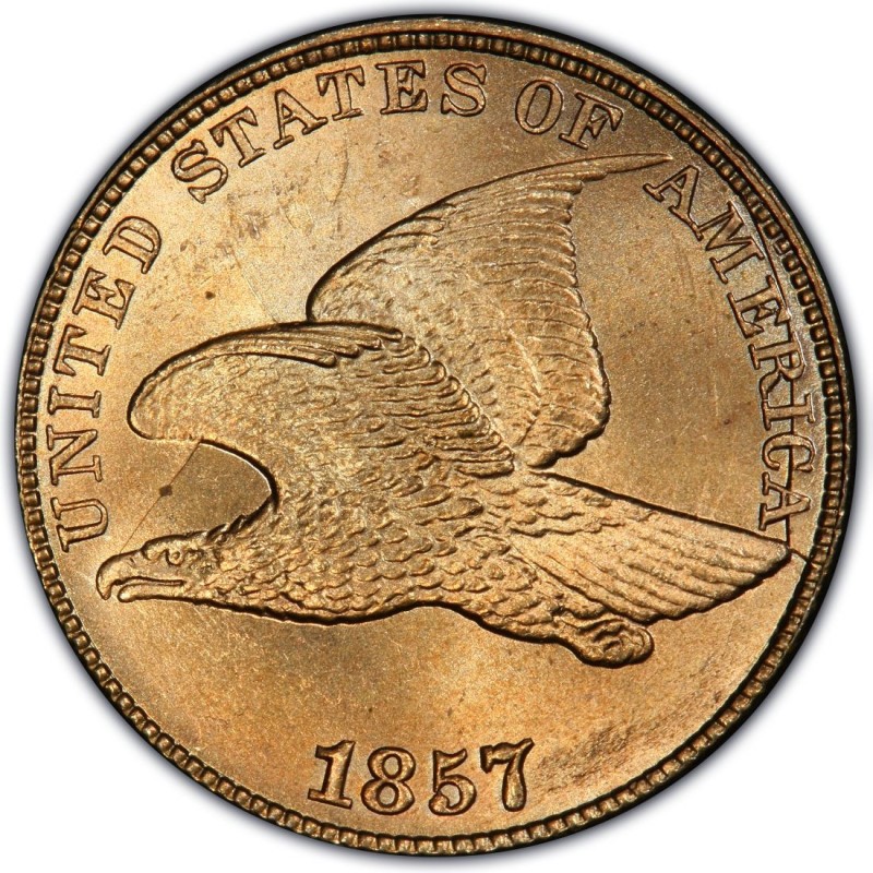 How much is an 1857 Flying Eagle cent worth?