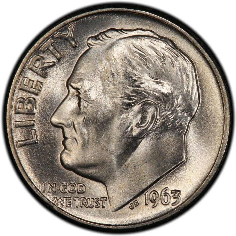 1963 Roosevelt Dime Values and Prices - Past Sales | CoinValues.com