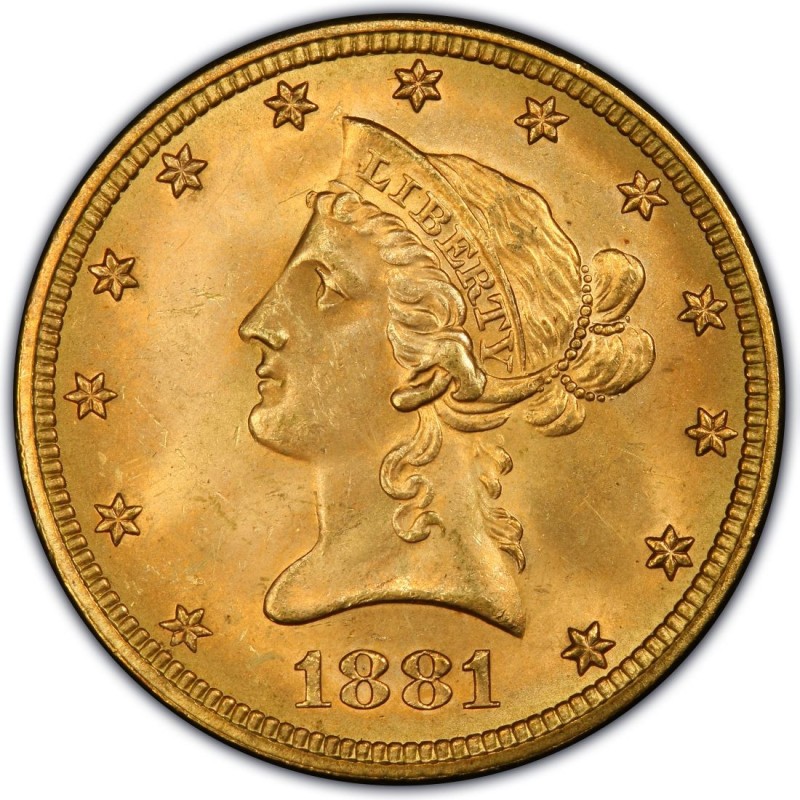 1881 Liberty Head $10 Gold Eagle Values and Prices - Coin Values