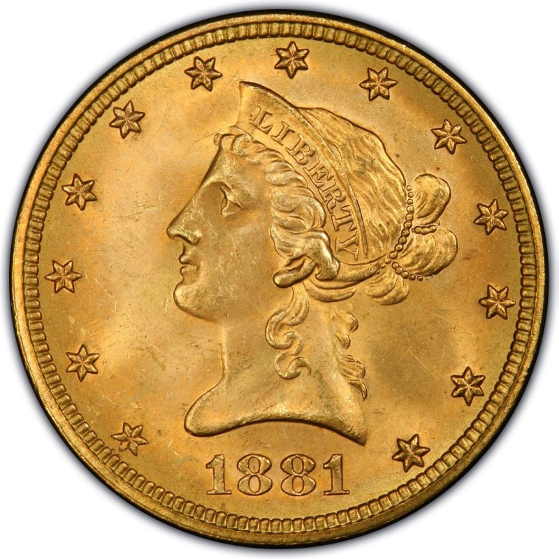 1881 Liberty Head 10 Gold Eagle Values And Prices Past