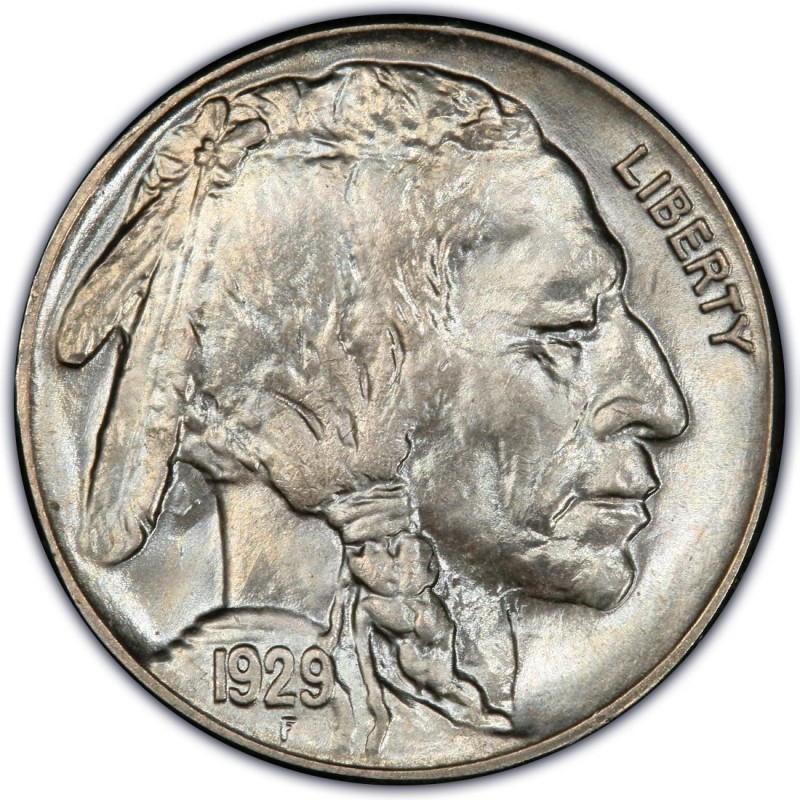 1920 S Buffalo Nickel - old San Francisco Indian head nickel