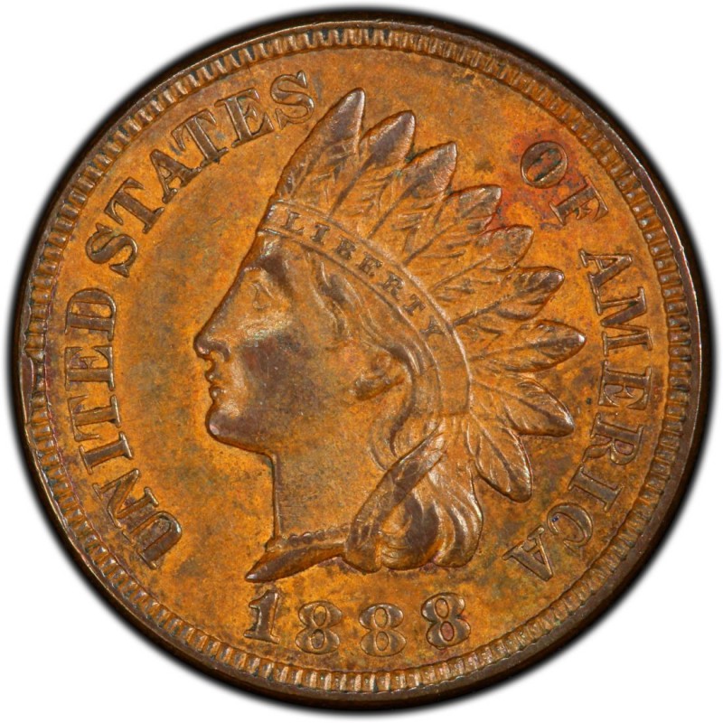 1888 Indian Head Pennies Values and Prices Past Sales