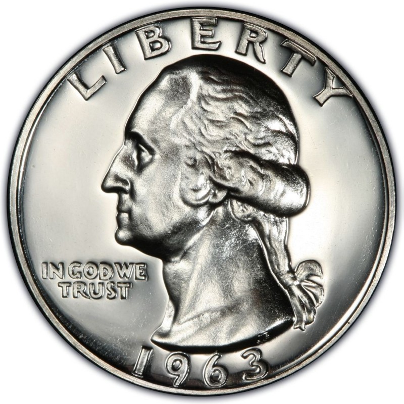 1963 Washington Quarter Values and Prices Past Sales