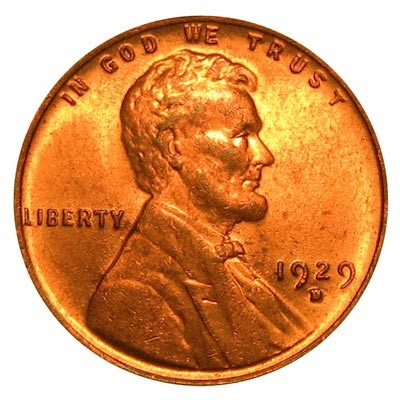 1929 Lincoln Wheat Pennies Values and Prices - Past Sales ...