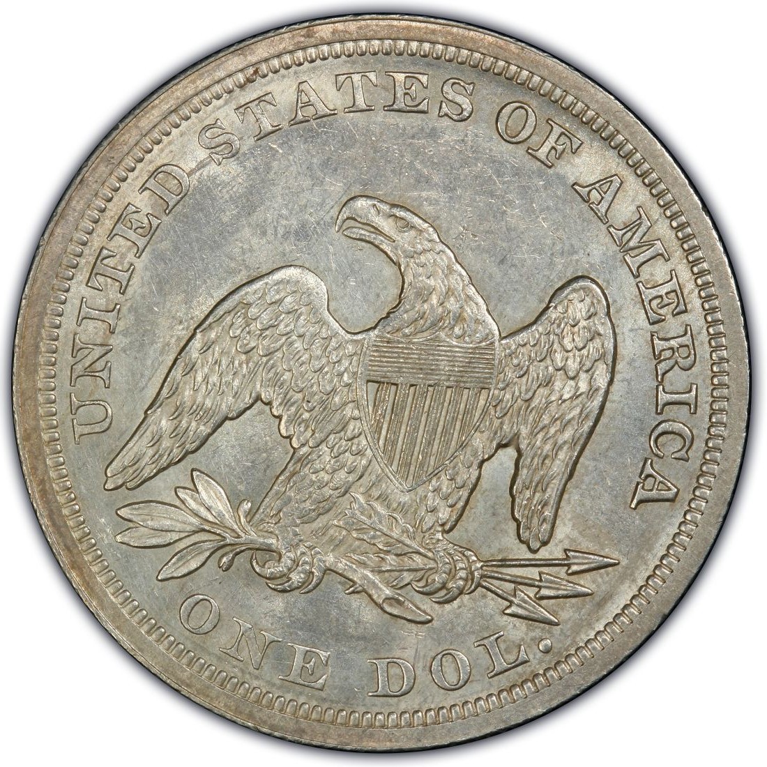 1845 Seated Liberty Silver Dollar Values and Prices - Past Sales