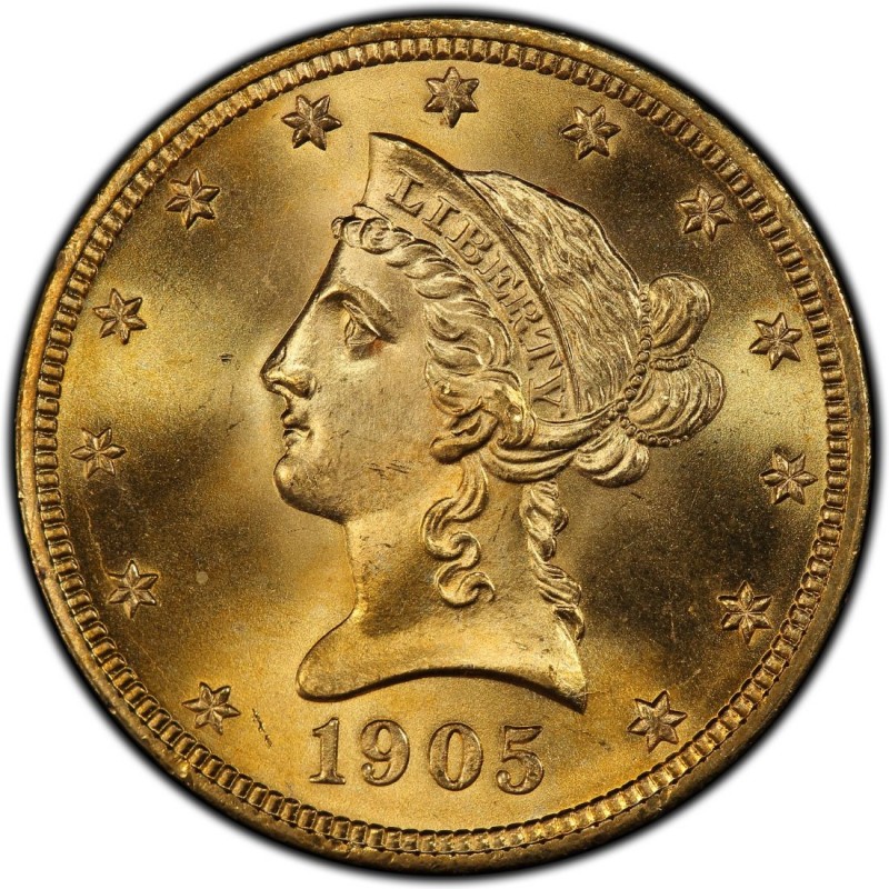 1905 Liberty Head 10 Gold Eagle Values and Prices Past Sales