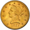 1855 Liberty Head $10 Gold Eagle