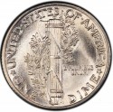1939 Mercury Dime Value