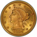 1894 Liberty Head $2.50 Gold Quarter Eagle Coin