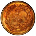 1871 Large Head Indian Princess Gold Dollar