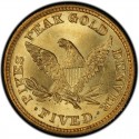 1860 Liberty Head Half Eagles values
