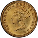 1884 Large Head Indian Princess Gold Dollar