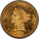 1886 Liberty Head $2.50 Gold Quarter Eagle Coin