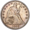 1856 Seated Liberty Silver Dollar
