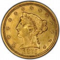 1875 Liberty Head $2.50 Gold Quarter Eagle Coin