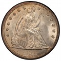 1857 Seated Liberty Silver Dollar