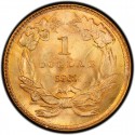 1861 Large Head Indian Princess Gold Dollar Values