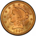 1897 Liberty Head $2.50 Gold Quarter Eagle Coin