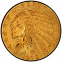 1909 Indian Head $5 Half Eagle